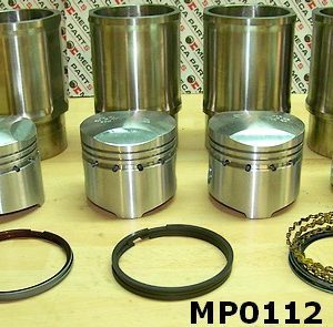 Kit complet 4 chemises fonte + 4 pistons normal ø 76 mm avec segments et axes