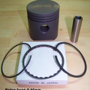 Forged piston with pin + rings 1.0+1.20+2.75 mm Ø 60mm
