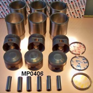 Complete set Ø88mm of 6 liners and 6 forged pistons + rings 1.5+1.5+3mm