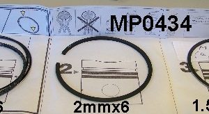 Set of rings (1.5mm + 2.0mm + 4.00 mm ) for 6 pistons