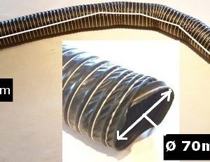 Durite de 1,4 m Ø 70mm pour l'entrée de la boite à air