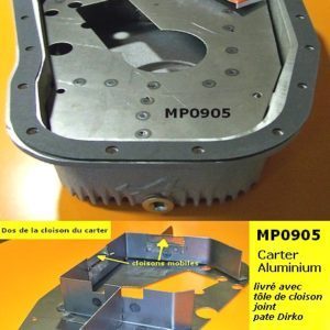 Low oil Autobleu sump with partition + gasket + dirko MP5503