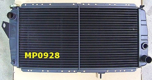 Radiateur d'eau R5 Alpine Turbo (R122B) avec faisceau en cuivre 550 x 270 x 25 mm