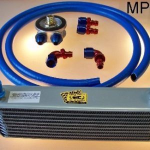Kit radiateur huile 10 rangs avec flexibles raccords + platine de dérivation