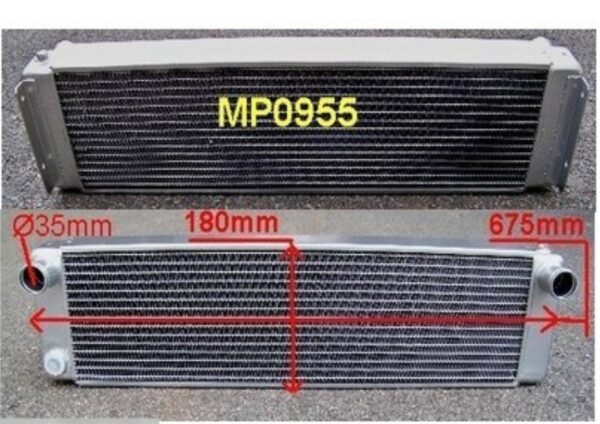 Radiator with aluminum beam + MP0938 brackets