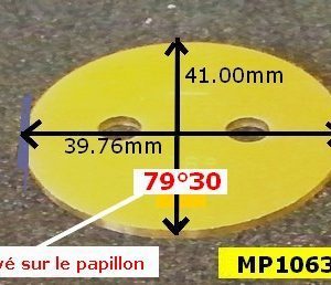 Papillon 79°30 pour carburateur pour 40DCOE ancien