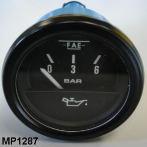Manométre pression d'huile 0 à 6 bars  (Ø 52mm) à monter seulement avec le MP 1251