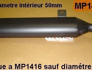 Silencieux compétition (Absorption tube entrée Ø 50mm)