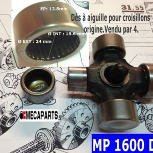 Dés à aiguilles pour croisillons origine. Vendu par 4. A 110 et R8