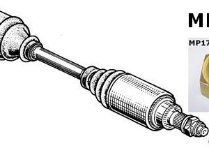 Ecrou d'embout de transmission Ø25x150 A 310 4&6