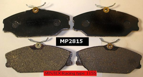 Front pads for road and competition use (set of 4 - quality 1155 Mintex)