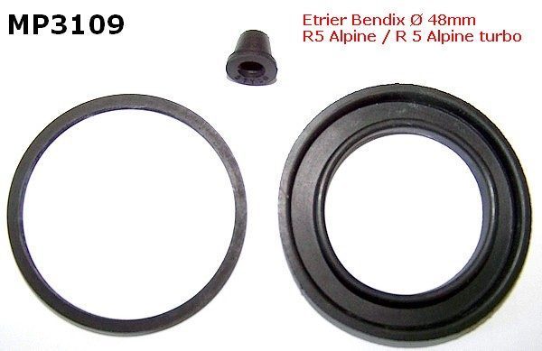 Repair kit ( gasket+protector+boot ) for 1 caliper Ø48mm