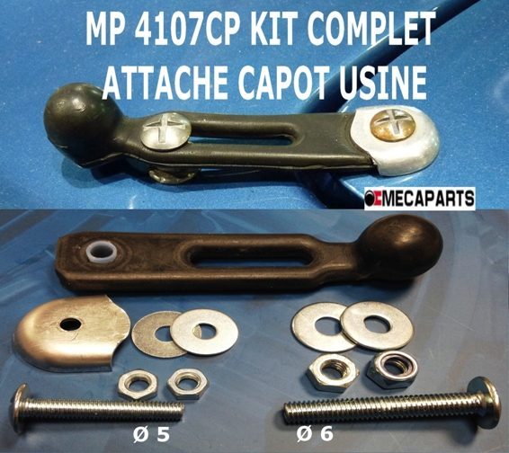 Kit attache capot usine - Mecaparts