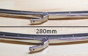 Balai 280mm inox (la paire) MP4345