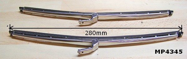 Balai 280mm inox (la paire) MP4345