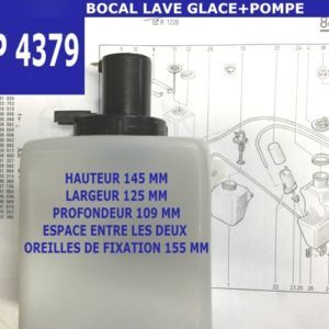 Bocal et pompe de lave glace MP4379