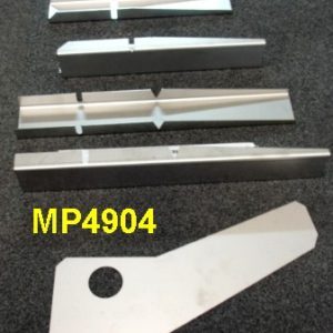 Replacement steel parts for front spar (set of 4), steel parts for front crossmember