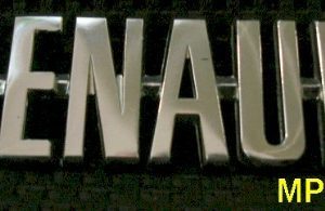 Lettres RENAULT métal