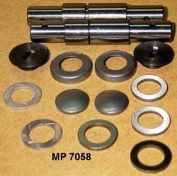 Kit réparation des 2 moyeux avant axes + bagues (acier)