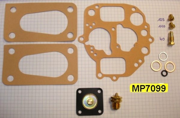 Carburettor seals kit + needle + jet