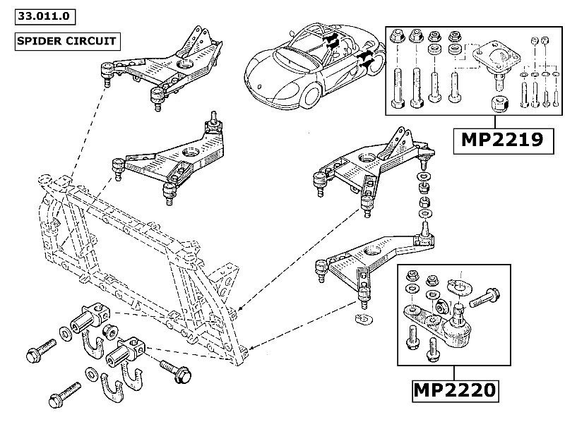 Bras de suspension supérieur R25