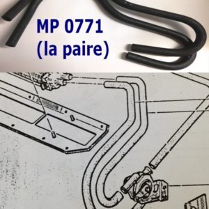 Durites de chauffage (la paire) 310 V6  MP0771