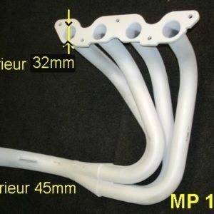 Collecteur 4/1 en Acier (culasse R5 Alpine tubes culasse Ø32mm int, tube de sortie