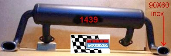 sport exhaust silencer steel absorption model outlet inox / Imperative assembly with collectors