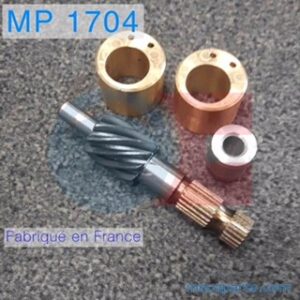 Kit pignon 9 dents + 2 bagues + 1 centreur (kit cremaillére directe 2.5tr)