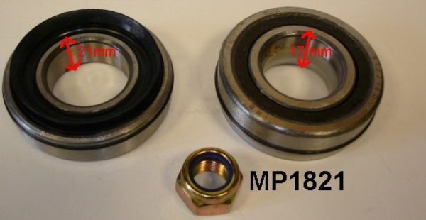 Set of front bearings ( 35x72x21 & 35x72x17 )