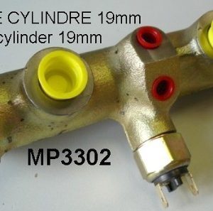 Maitre-cylindre double circuit Ø piston 19mm