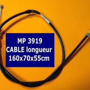 Cable frein à main secondaire1300/1600 gros freins lg 160x70x55 cm MP3919