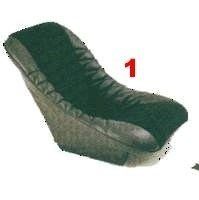 Siege baquet Berlinette polyester et velours et skaï noir MP4403