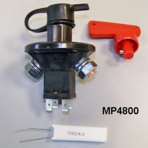 Circuit breaker with key (6 poles) with integrated relay (FIA approved)