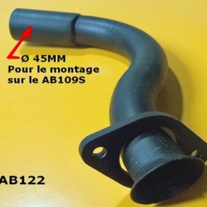 Tuyau spécial pour le montage du silencieux AB109S avec un collecteur d'origine