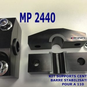 Set of 2 central holders for anti-roll bar - alu+ring