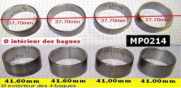 Bagues arbre à cames (le jeu de 4) MP0214