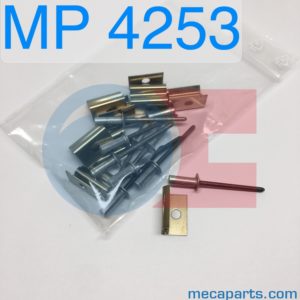 Sachet de 10 agrafes + rivets borgnes pour pare-brise A310