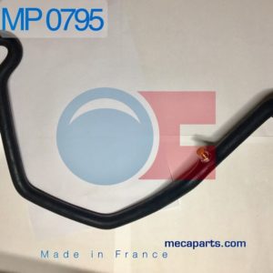 Water hose from heater with air bleeder