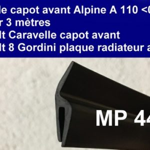 Joint capot avant A 110 <07/68.prevoir 3 mètres.Caravelle. radia  R8G