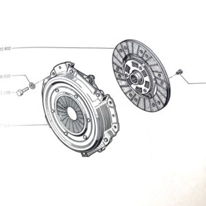 Clutches, mechanisms, brake discs, stops