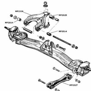 Bras de suspension, rotules, direction