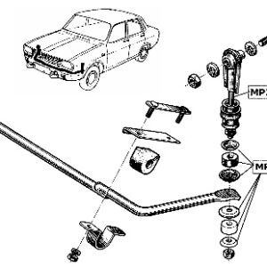 Suspension silentblocs, engine and gearbox supports