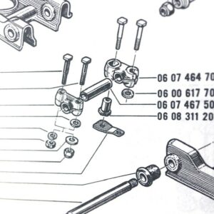 Silentblocs, arm pins, engine and gearbox supports, wishbones