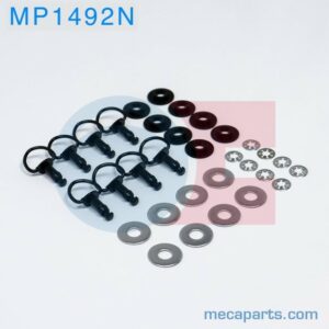 LIFE110 kit de 8 fixations rapide cache moteur NOIR MP1492N