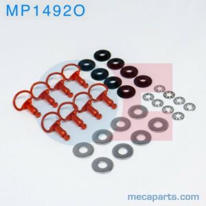LIFE110 kit de 8 fixations rapide cache moteur ORANGE MP1492O
