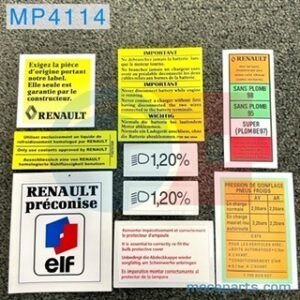 Kit stickers Clio Williams phase 1