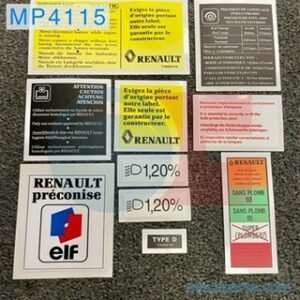 Kit stickers Clio Williams phase 2