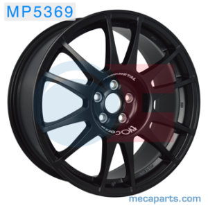 Jeu de 4 jantes FONDMETAL PISTA 18p pour A110  noir satiné