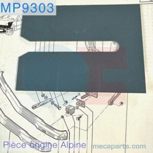 Cale réglage 2 mm bouclier avant GTA 6001 015 411